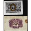 Image 1 : Pair of Second Issue Twenty-Five Cents Fractional Currency Specimen Set Fr.1283sp