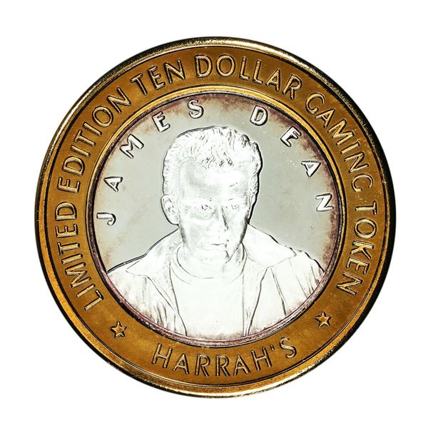 .999 Silver Harrah's Lake Tahoe, Nevada $10 Casino Limited Edition Gaming Token