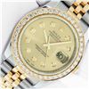 Image 1 : Rolex Men's Two Tone Champagne Diamond Datejust Wristwatch