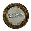 Image 2 : .999 Fine Silver Aladdin Resort & Casino Las Vegas $10 Limited Edition Gaming Token