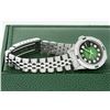 Image 6 : Rolex Ladies Stainless Steel Green Vignette Diamond & Emerald Datejust Wristwatch