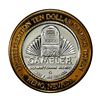 Image 2 : .999 Silver Gambler Reno, Nevada $10 Casino Limited Edition Gaming Token