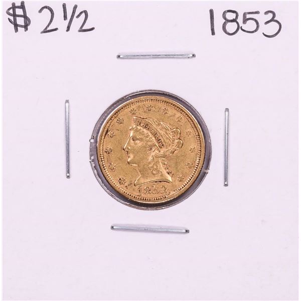 1853 $2 1/2 Liberty Head Quarter Eagle Gold Coin