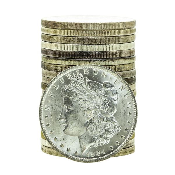 Roll of (20) Brilliant Uncirculated 1884-O $1 Morgan Silver Dollar Coins