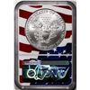 Image 2 : 2021(P) Type 1 $1 American Silver Eagle Coin NGC MS70 Early Releases Philadelphia Flag