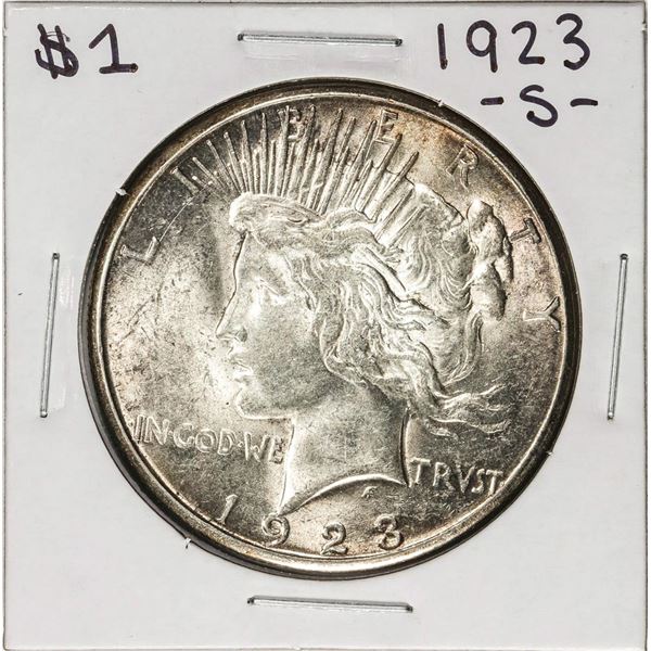 1923-S $1 Peace Silver Dollar Coin