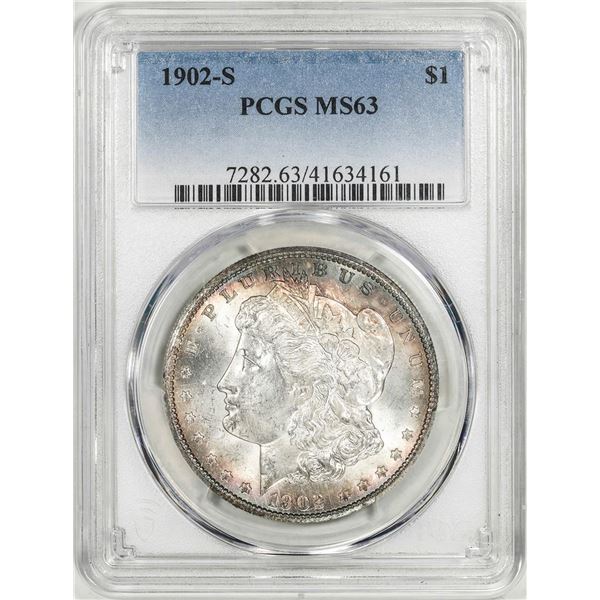 1902-S $1 Morgan Silver Dollar Coin PCGS MS63