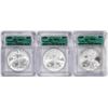 Lot of 2003-2005 $1 American Silver Eagle Coins ICG MS70