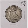 Image 1 : 1858-S Seated Liberty Half Dollar Coin