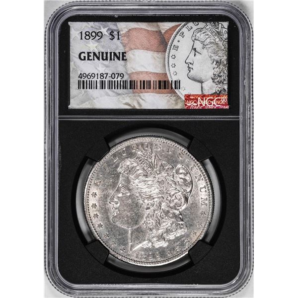 1899 $1 Morgan Silver Dollar Coin NGC Genuine