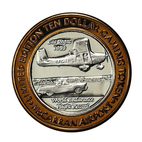 .999 Silver McCarran International Airport Las Vegas, NV $10 Limited Casino Token