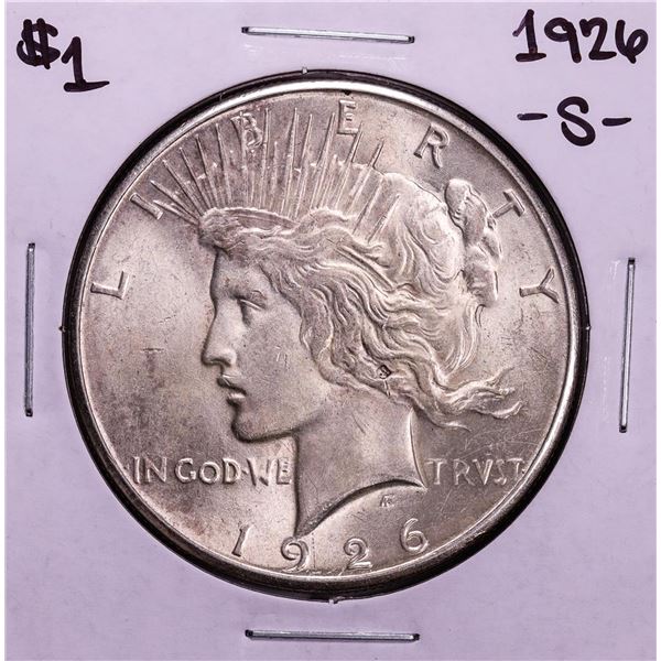 1926-S $1 Peace Silver Dollar Coin