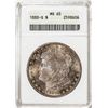 1880-S $1 Morgan Silver Dollar Coin ANACS MS65 Old Soap Box Holder Nice Toning