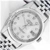 Rolex Men's Stainless Steel Silver Diamond Datejust Wristwatch