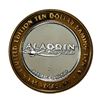 Image 2 : .999 Fine Silver Aladdin Resort & Casino Las Vegas $10 Limited Edition Gaming Token