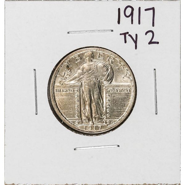 1917 Type 2 Standing Liberty Quarter Coin