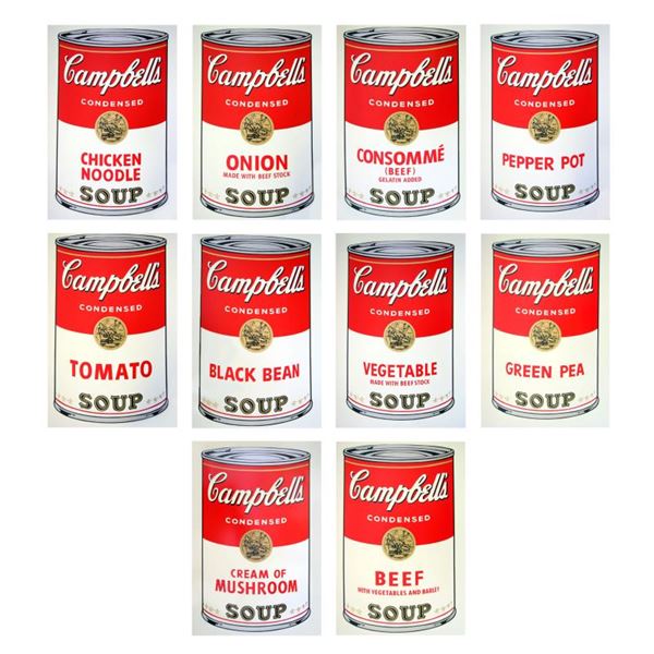 Andy Warhol "Soup Can Series I" Print Serigraph On Paper