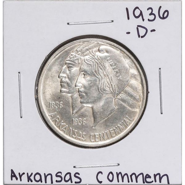 1936-D Arkansas Centennial Commemorative Half Dollar Coin