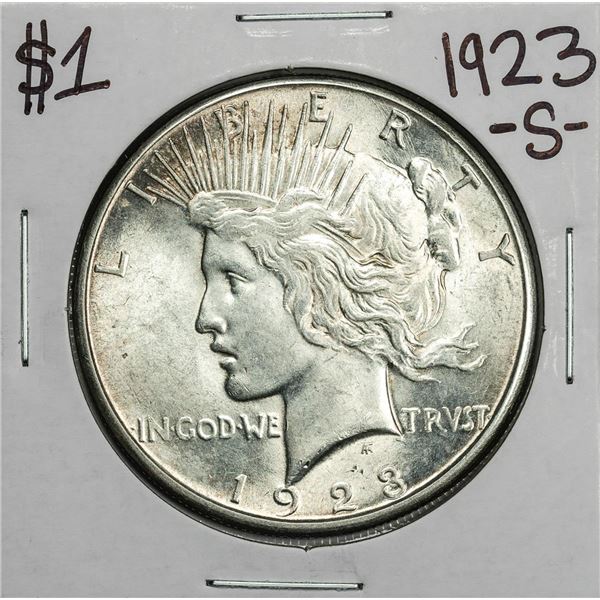 1923-S $1 Peace Silver Dollar Coin