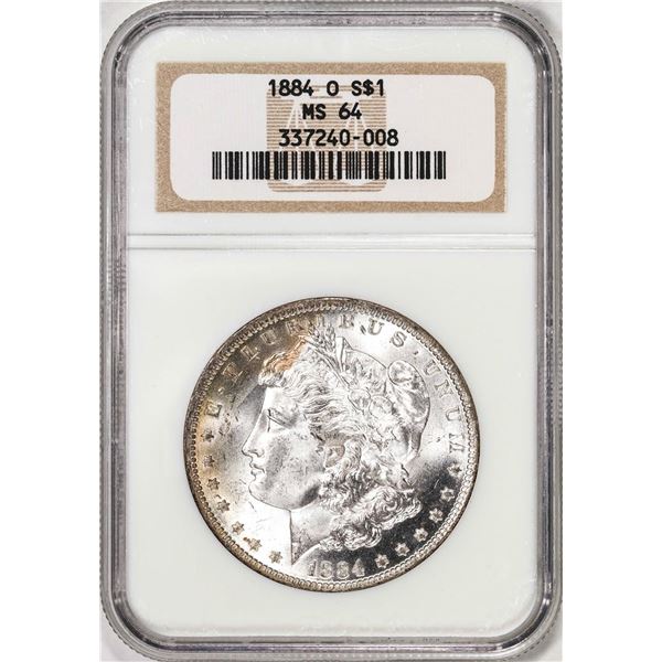 1884-O $1 Morgan Silver Dollar Coin NGC MS64