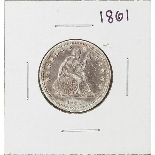 1861 Seated Liberty Quarter Coin