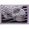 Image 2 : 2021 Type 2 $1 American Silver Eagle Coin & 2oz Silver Bar Set