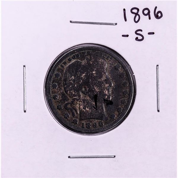 1896-S Barber Quarter Coin