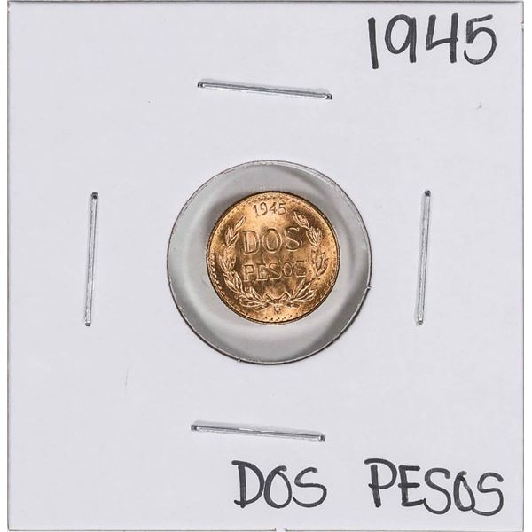 1945 Mexico Dos Pesos Gold Coin