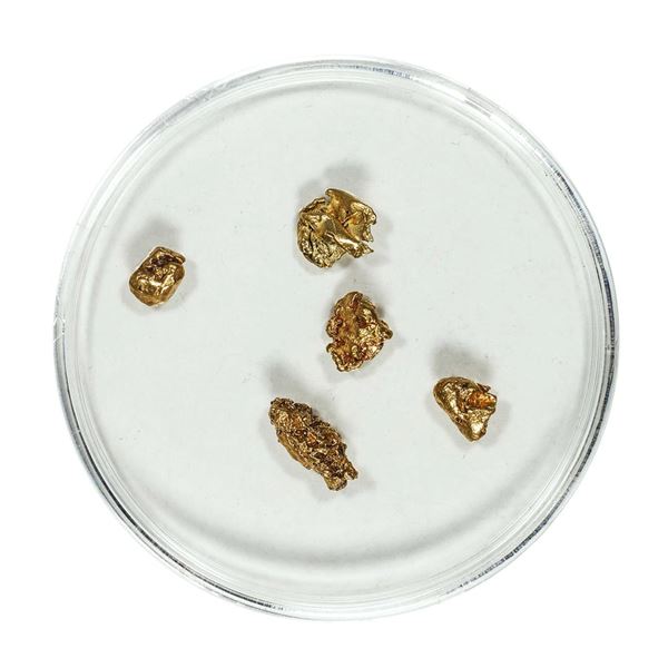 Gold Nuggets 1.86 Grams Total Weight