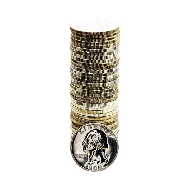 Roll of (40) Proof 1960 Washington Quarter Coins