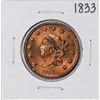 Image 1 : 1833 Coronet Head Large Cent Coin