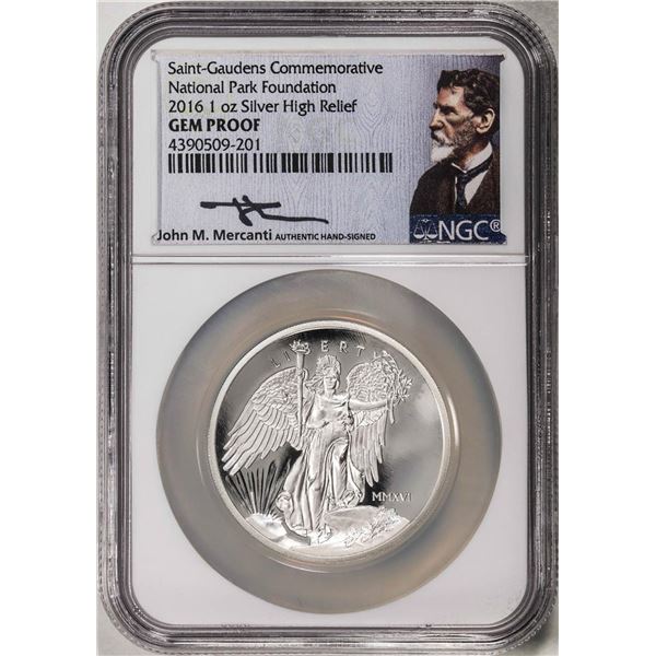 2016 Proof St. Gaudens Commemorative 1oz High Relief Silver Coin NGC Gem Proof