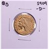 1909-D $5 Indian Head Half Eagle Gold Coin