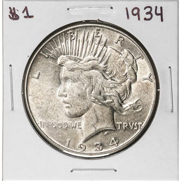 1934 $1 Peace Silver Dollar Coin