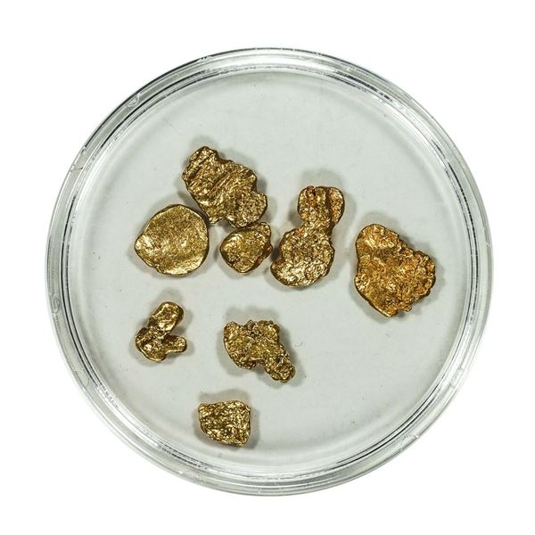 Lot of Gold Nuggets 3.38 Grams Total Weight