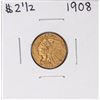 Image 1 : 1908 $2 1/2 Indian Head Quarter Eagle Gold Coin