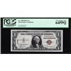 Image 1 : 1935A $1 Hawaii WWII Emergency Silver Certificate Note Fr.2300 PCGS Very Ch. New 64PPQ