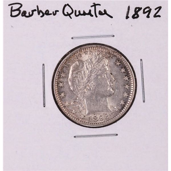 1892 Barber Quarter Coin