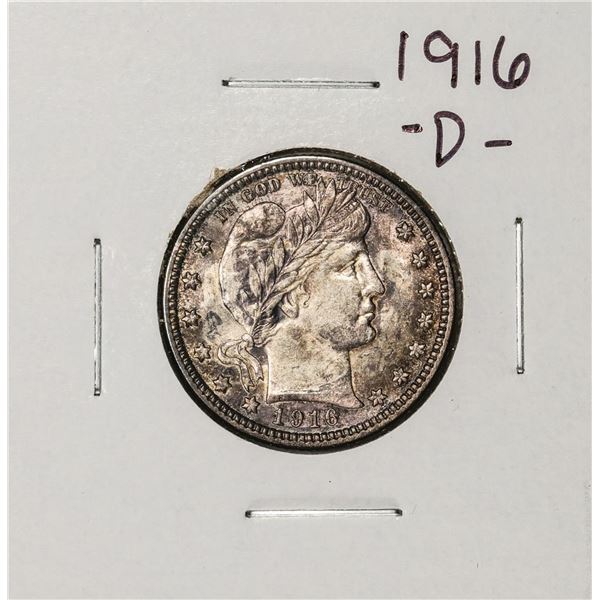 1916-D Barber Quarter Coin