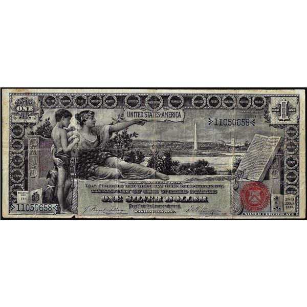 1896 $1 Educational Silver Certificate Note