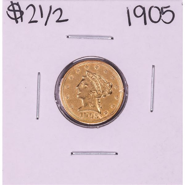 1905 $2 1/2 Liberty Head Quarter Eagle Gold Coin