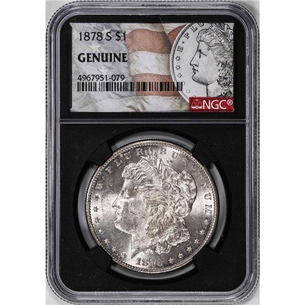 1878-S $1 Morgan Silver Dollar Coin NGC Genuine