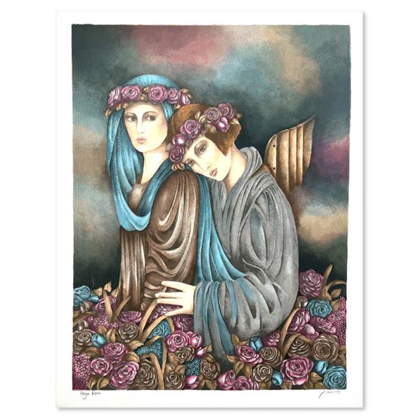 Haya Ran "Rose Garden Dream" Limited Edition Serigraph On Paper