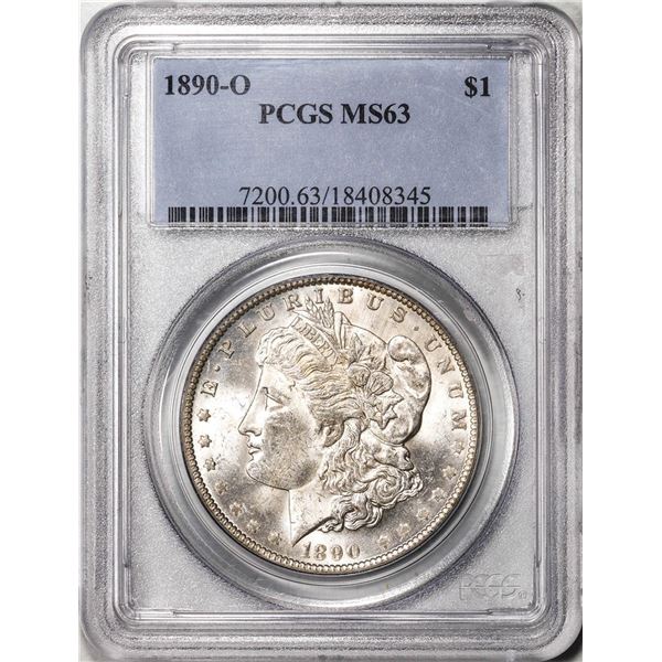 1890-O $1 Morgan Silver Dollar Coin PCGS MS63