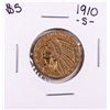 Image 1 : 1910-S $5 Indian Head Half Eagle Gold Coin