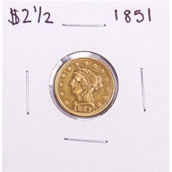 1851 $2 1/2 Liberty Head Quarter Eagle Gold Coin