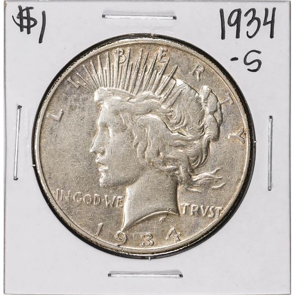 1934-S $1 Peace Silver Dollar Coin