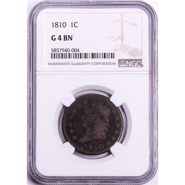 1810 Classic Head Large Cent Coin NGC G4BN