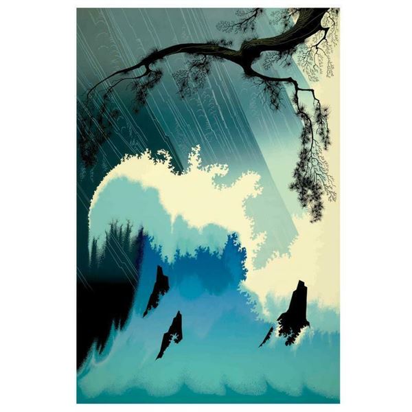 Eyvind Earle (1916-2000)  Ocean Splash  Limited Edition Serigraph On Paper