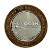 Image 2 : .999 Fine Silver Aladdin Resort & Casino Las Vegas $10 Limited Edition Gaming Token